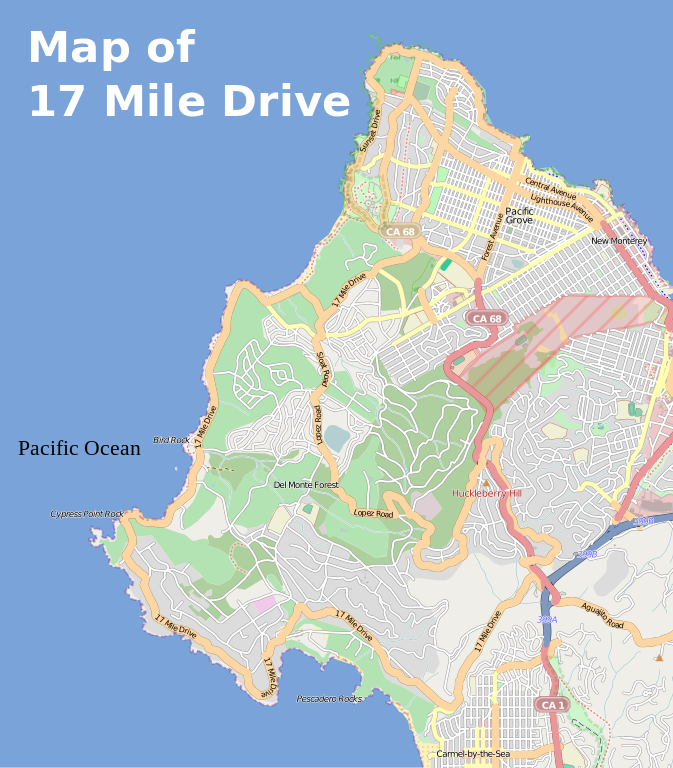 17-Mile Drive Map - Exploring the Scenic Beauty